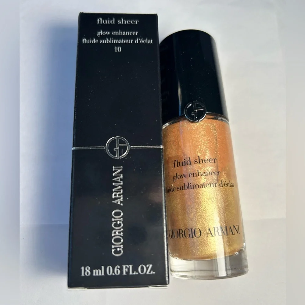 NWT🌷Armani Fluid Sheer Glow Enhancer Highlighter in “#10 Golden Bronze”